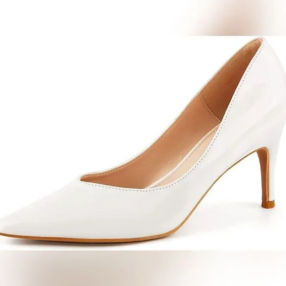 (75-3733) Coutgo Women's Removable Rhinestone Strap Pointed Toe Sz 6.5 - Picture 6 of 10